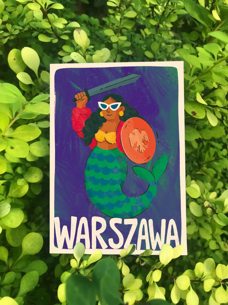 Warszawska Syrenka Postcard