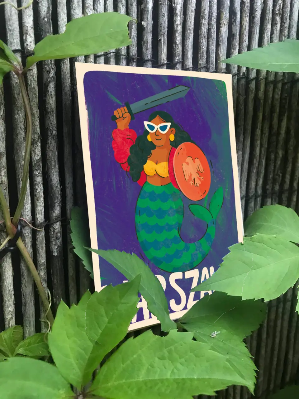 Warszawska Syrenka Postcard